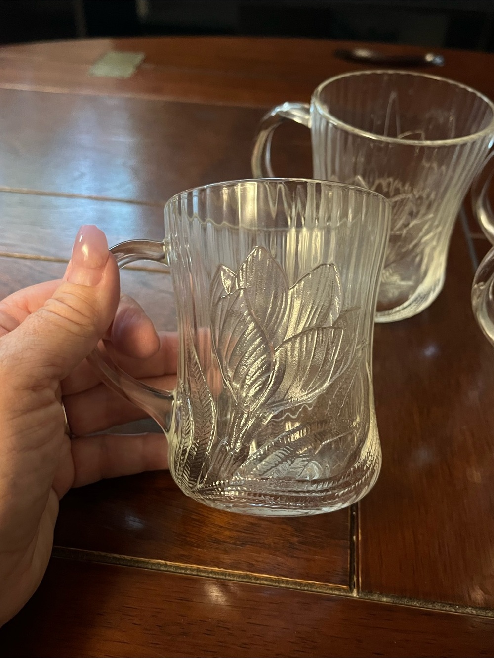 Arcoroc Canterbury Crocus clear mugs set of 6